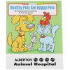 View Image 1 of 3 of Healthy Pets Are Happy Pets Coloring Book - 24 hr