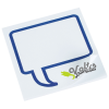 View Image 1 of 3 of Souvenir Designer Sticky Note - 3" x 3" - Message Bubble - 25 Sheet - 24 hr