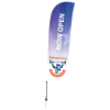View Image 1 of 3 of Outdoor Value Blade Sail Sign - 15' - One-Sided