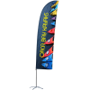 View Image 1 of 3 of Indoor Value Blade Sail Sign - 15' - One-Sided