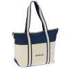 View Image 1 of 3 of Nantucket 12 oz. Cotton Boat Tote - Embroidered