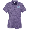 View Image 1 of 3 of Voltage Heather Polo - Ladies' - 24 hr