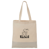 View Image 1 of 2 of Silver Line Cotton Convention Tote - 24 hr