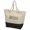 View Image 1 of 1 of Zippered 12 oz. Cotton Rope Tote - 24 hr