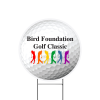 View Image 1 of 2 of Sport Yard Sign - Golf Ball - 24" x 24"