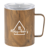 View Image 1 of 2 of Lodge Vacuum Mug - 12 oz. - Wood