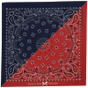 View Image 1 of 1 of Colorblock Paisley Bandana - 22" x 22"