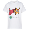 View Image 1 of 3 of Super Kid T-Shirt - Youth - Full Color - White - Super Star