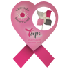View Image 1 of 1 of Pinwheel Yard Sign - Heart Awareness Ribbon - 23 inches x 16 inches - 1/2 inches