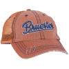 View Image 1 of 3 of Mega Herringbone Contrast Stitch Cap - 3D Puff Embroidery