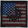 View Image 1 of 1 of Black Flag Paisley Bandana - 22 inches x 22 inches