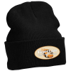 View Image 1 of 3 of Big Cuff Knit Cap - Full Color Patch