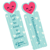 View Image 1 of 1 of Full Color Paper Bookmark - Heart