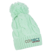 View Image 1 of 4 of Richardson Chunky Cable Knit Pom Beanie