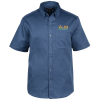 View Image 1 of 3 of Stain Repel Short Sleeve Twill Shirt - Men's