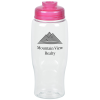 View Image 1 of 3 of Clear Impact Comfort Grip Bottle with Flip Drink Lid - 27 oz.