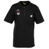 View Image 1 of 3 of Carhartt Henley T-Shirt - Embroidered