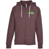 View Image 1 of 3 of Independent Trading Co. Icon Lightweight Loopback Terry Zip Hoodie - Embroidered