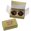 View Image 1 of 3 of Truffles - 2-Pieces - Gold Box - 24 hr