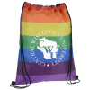 View Image 1 of 2 of Rainbow Drawstring Sportpack - 18" x 14"
