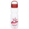 View Image 1 of 2 of Clear Impact Olympian Bottle with Oval Crest Lid - 28 oz.