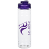 View Image 1 of 3 of Clear Impact Halcyon Water Bottle with Flip Drink Lid - 24 oz.