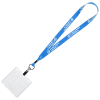 View Image 1 of 3 of Economy Lanyard - 3/4" with Vinyl ID Holder
