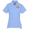 View Image 1 of 3 of Ringspun Combed Cotton Jersey Polo - Ladies' - Full Color