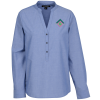 View Image 1 of 3 of Chambray Easy Care Shirt - Ladies'