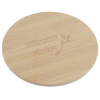 View Image 1 of 2 of Small Round Bamboo Board
