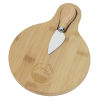 View Image 1 of 2 of Bamboo Cutting Board with Cheese Knife