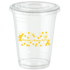View Image 1 of 2 of Clear Soft Plastic Cup with Lid - 16 oz.