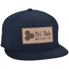 View Image 1 of 3 of New Era Flat Bill Snapback Cap - Laser Engraved Patch