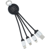View Image 1 of 5 of SCX Stellar Light-Up Logo Charging Cable - Round