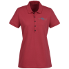 View Image 1 of 3 of Heavy Knit Stretch Pique Polo - Ladies'