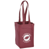 View Image 1 of 5 of Wine Tote Bag - 4 Bottle