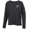 View Image 1 of 3 of French Terry Drop Shoulder Stretch Pullover - Ladies'