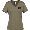 View Image 1 of 3 of Bella+Canvas Relaxed V-Neck T-Shirt - Ladies' - Heathers - Screen