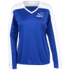 View Image 1 of 3 of Momentum Team Colorblock Long Sleeve T-Shirt - Ladies'