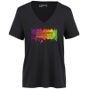 View Image 1 of 3 of American Giant Classic Cotton V-Neck T-Shirt - Ladies' - Full Color