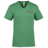 View Image 1 of 3 of Bella+Canvas V-Neck T-Shirt - Men's - Heathers - Embroidered