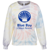 View Image 1 of 3 of Alternative Washed Terry Throwback Pullover - Ladies' - Tie Dye - Screen
