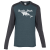 View Image 1 of 3 of Gameday Vintage Long Sleeve Tri-Blend T-Shirt - Men's