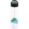 View Image 1 of 3 of Clear Impact Olympian Bottle with Two Tone Flip Straw - 28 oz. - Full Color