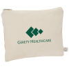 View Image 1 of 2 of Organic Cotton Zippered  Pouch