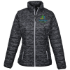 View Image 1 of 5 of Cutter & Buck Rainier Primaloft Insulated Printed Puffer Jacket - Ladies'