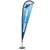 View Image 1 of 4 of Indoor Elite Nylon Sail Sign - 11' - One-Sided