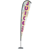 View Image 1 of 4 of Indoor Elite Nylon Sail Sign - 14' - One-Sided