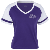 View Image 1 of 3 of Augusta Sportswear Fan Favorite V-Neck T-Shirt - Ladies'