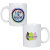 View Image 1 of 2 of Life is Good Coffee Mug – 11 oz. - Full Color - Tie-Dye